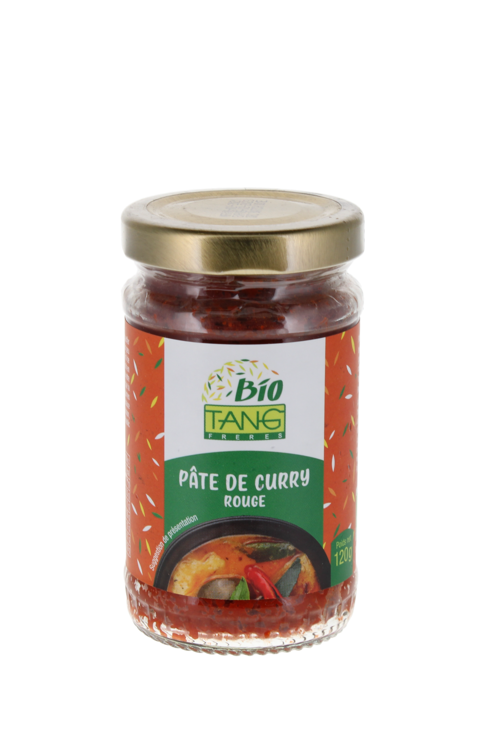 Pâte de curry rouge (有机红咖喱酱) (Générique) - Produits BIO, Sauces, Pâtes de  curry - Tang Frères