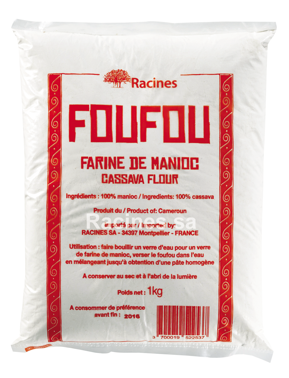 Farine de manioc (木薯粉) FOUFOU - Épicerie sucrée et salée