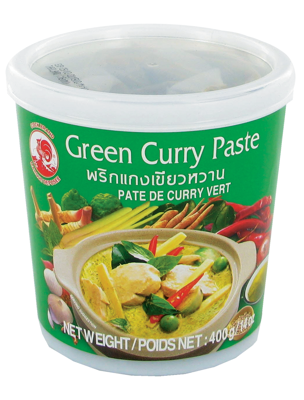 Pâte de curry vert (青敬酱) COCK - Épicerie sucrée et salée, Sauces - Tang  Frères